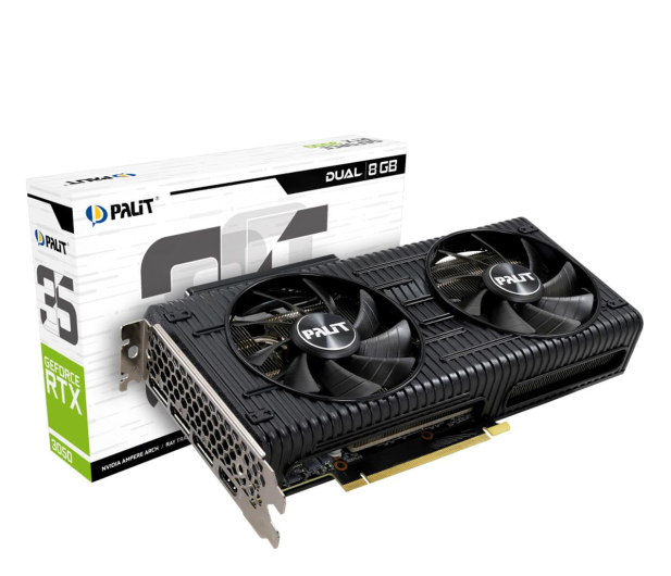 Palit GeForce RTX 3050 Dual 8GB GDDR6 - 717636 - zdjęcie